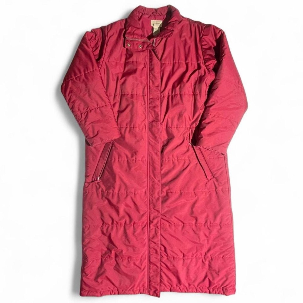 L.L.Bean Vintage Long Puffer Parka Womens L Insulated Long Winter Coat Gorpcore